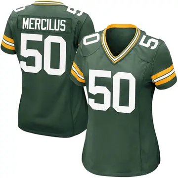 Nike Whitney Mercilus Women's Game Green Bay Packers Green Team Color Jersey
