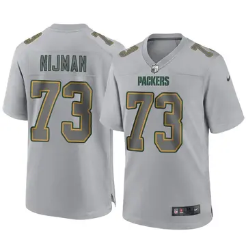 Nike Yosh Nijman Men's Game Green Bay Packers Gray Atmosphere Fashion Jersey