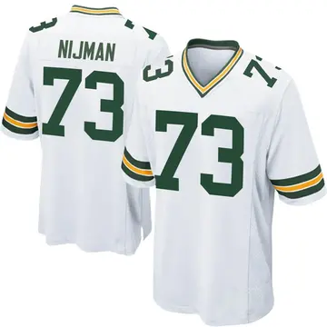 Nike Yosh Nijman Men's Game Green Bay Packers White Jersey