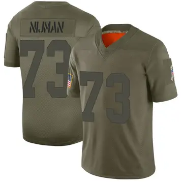 Nike Yosh Nijman Men's Limited Green Bay Packers Camo 2019 Salute to Service Jersey