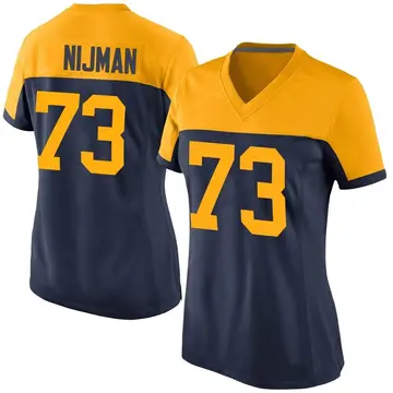 Nike Yosh Nijman Women's Game Green Bay Packers Navy Alternate Jersey