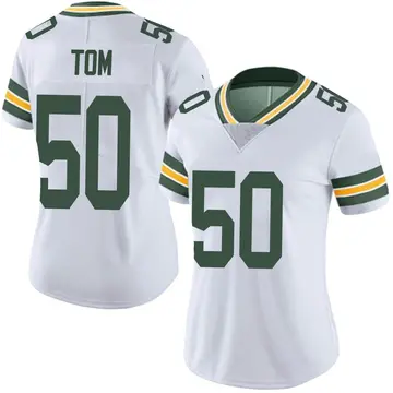 Nike Zach Tom Women's Limited Green Bay Packers White Vapor Untouchable Jersey